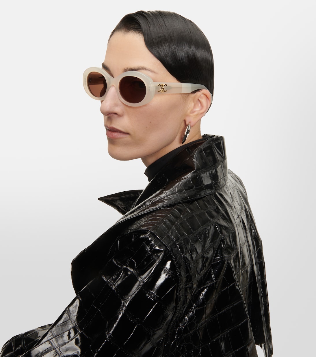 Lunettes de soleil ovales Triomphe 01 | Celine Eyewear