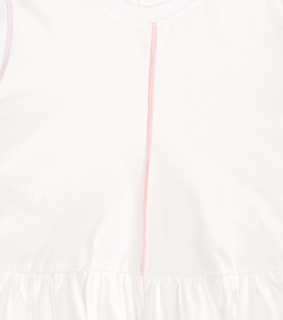 Top in jersey di cotone con peplum | Il Gufo