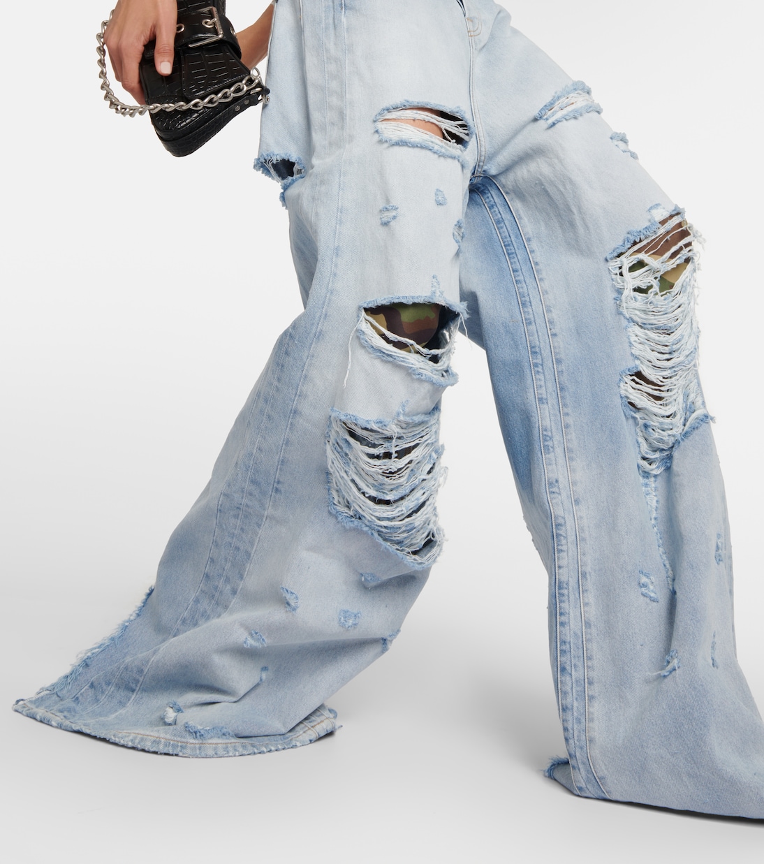Distressed high-rise jeans | Vetements