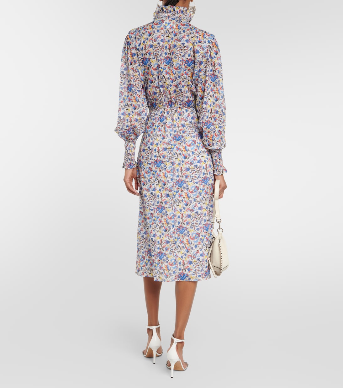 Vestido midi Galoa de algodón floral | Marant Etoile