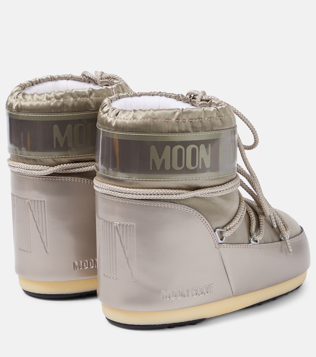 Bottines après-ski Icon Low Glance en satin | Moon Boot