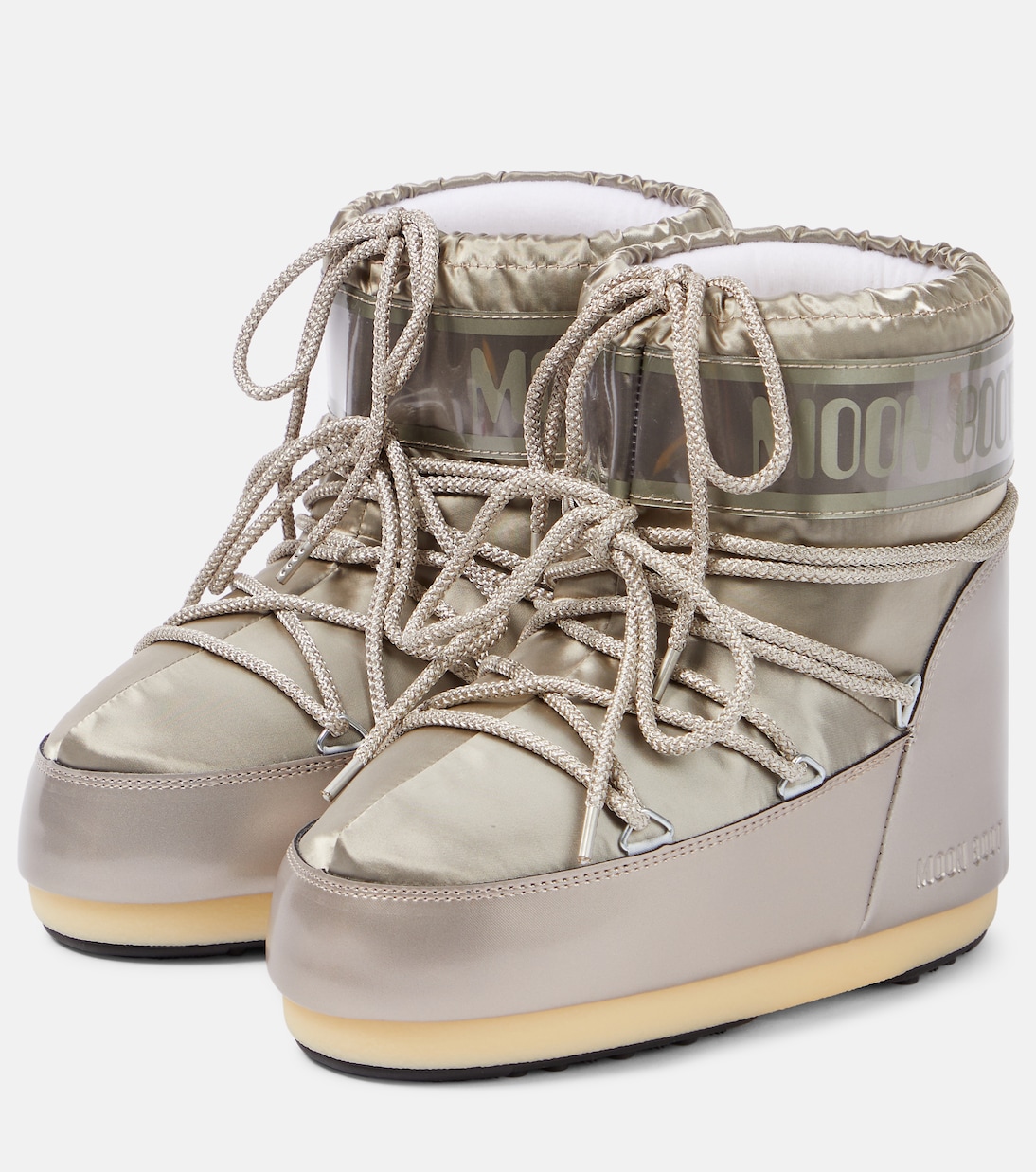 Bottines après-ski Icon Low Glance en satin | Moon Boot