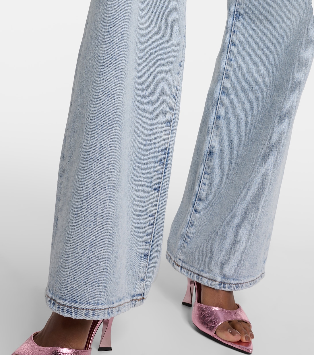 High-rise straight-leg jeans | 7 For All Mankind