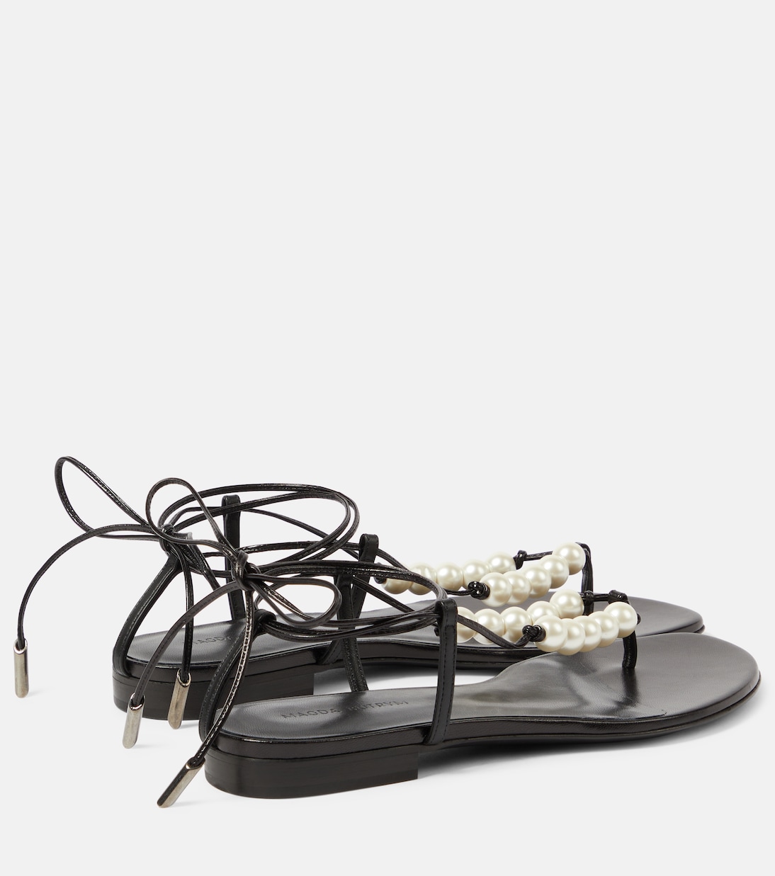 Faux pearl leather sandals | Magda Butrym