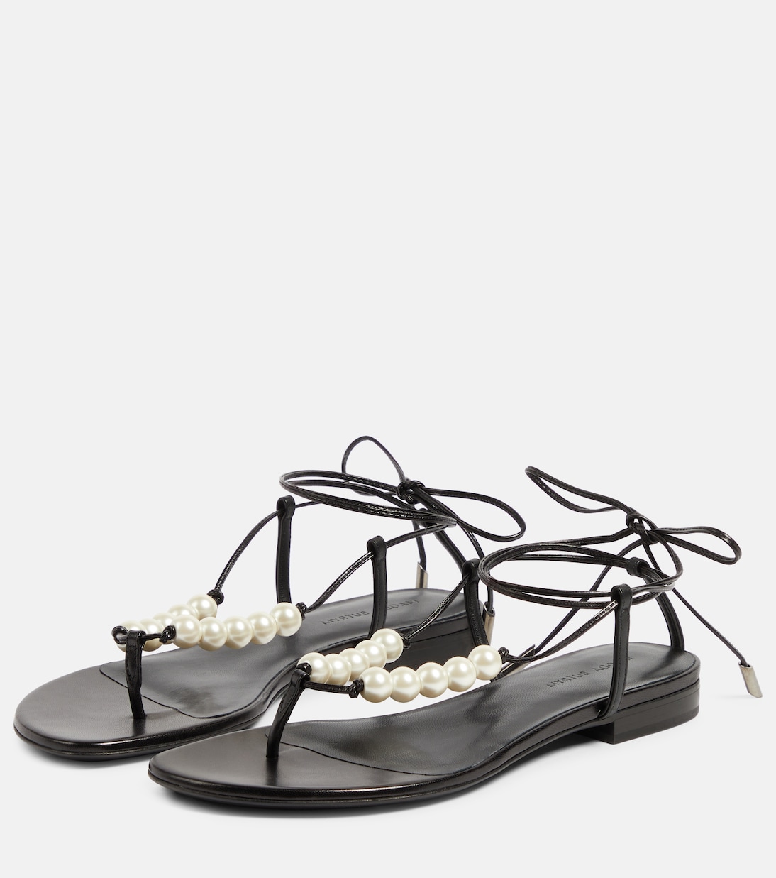 Faux pearl leather sandals | Magda Butrym