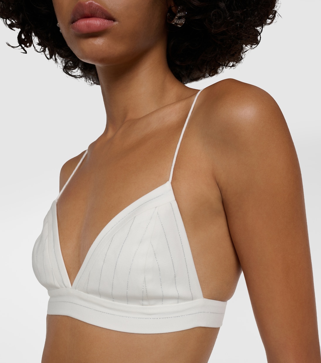 PInstripe Lurex® bralette | Alex Perry