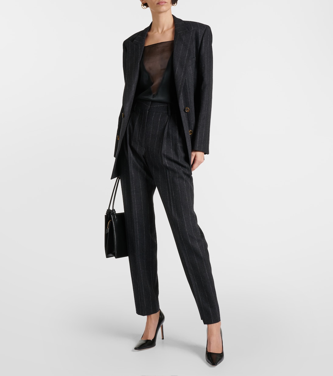 Pantaloni gessati Banker in lana | Blazé Milano