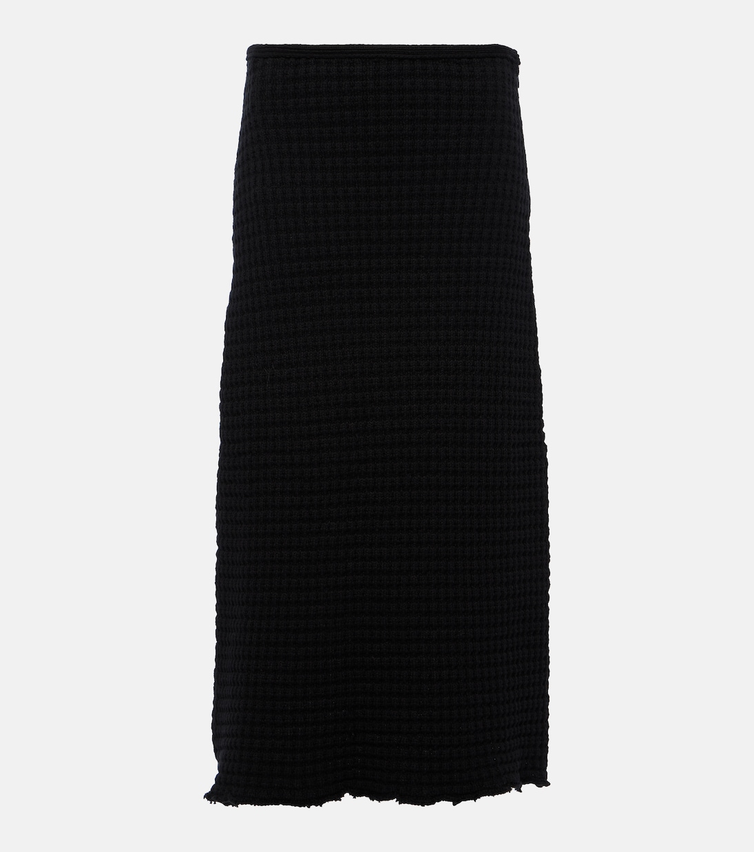 Gonna midi in cotone bouclé | Jil Sander