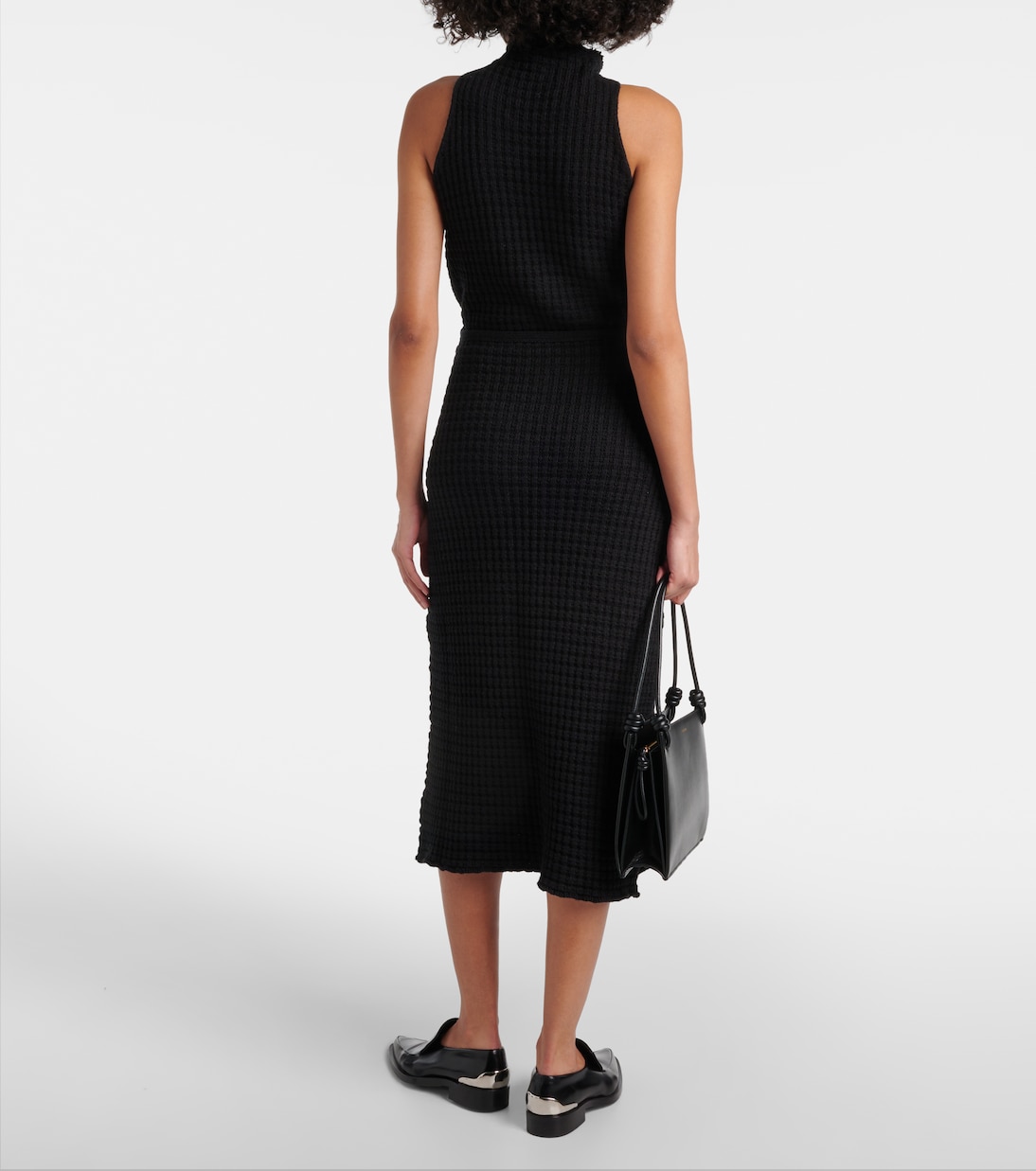Gonna midi in cotone bouclé | Jil Sander