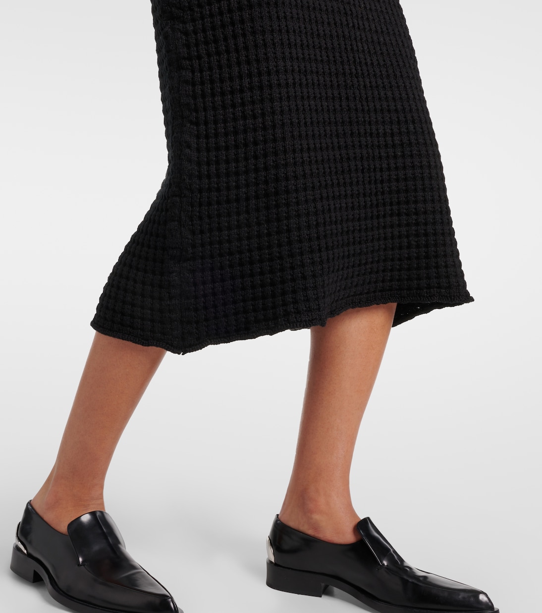 Gonna midi in cotone bouclé | Jil Sander