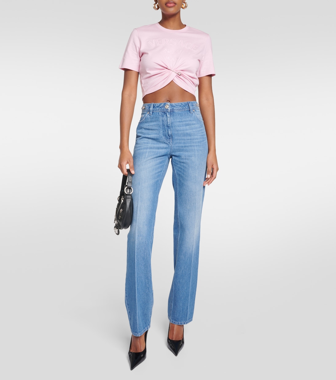 T-Shirt aus Baumwoll-Jersey | Versace