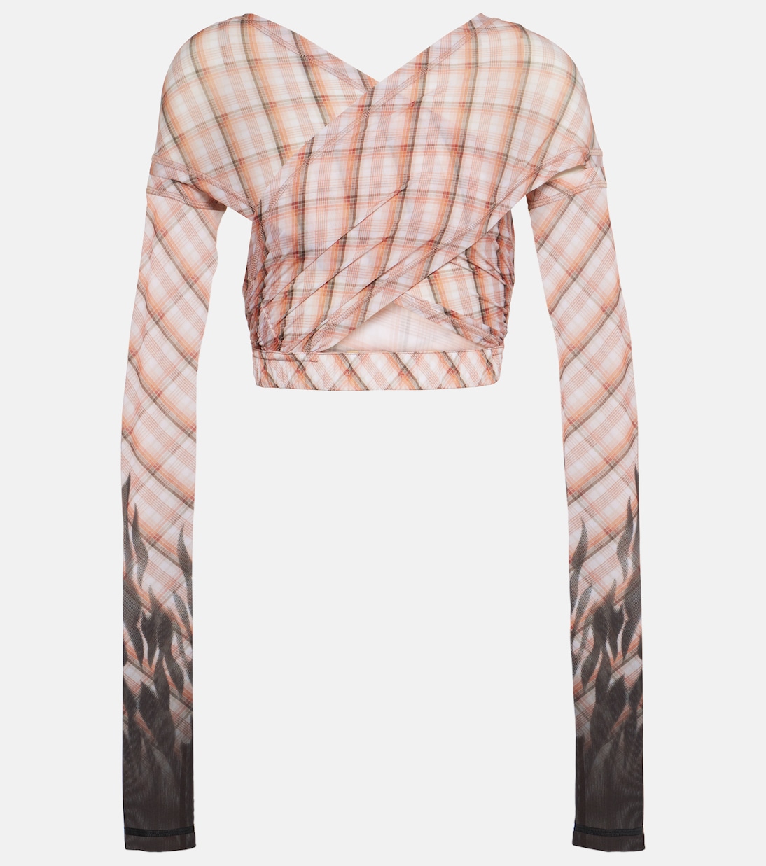 Cropped-Top Anti Cross Over aus Jersey | KNWLS