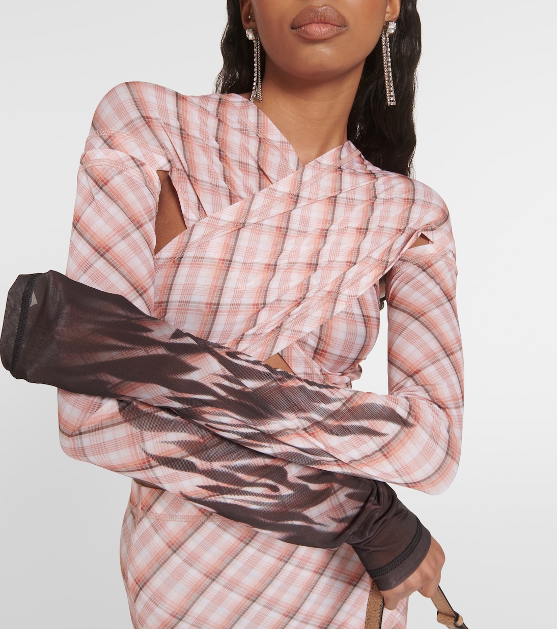 Cropped-Top Anti Cross Over aus Jersey | KNWLS