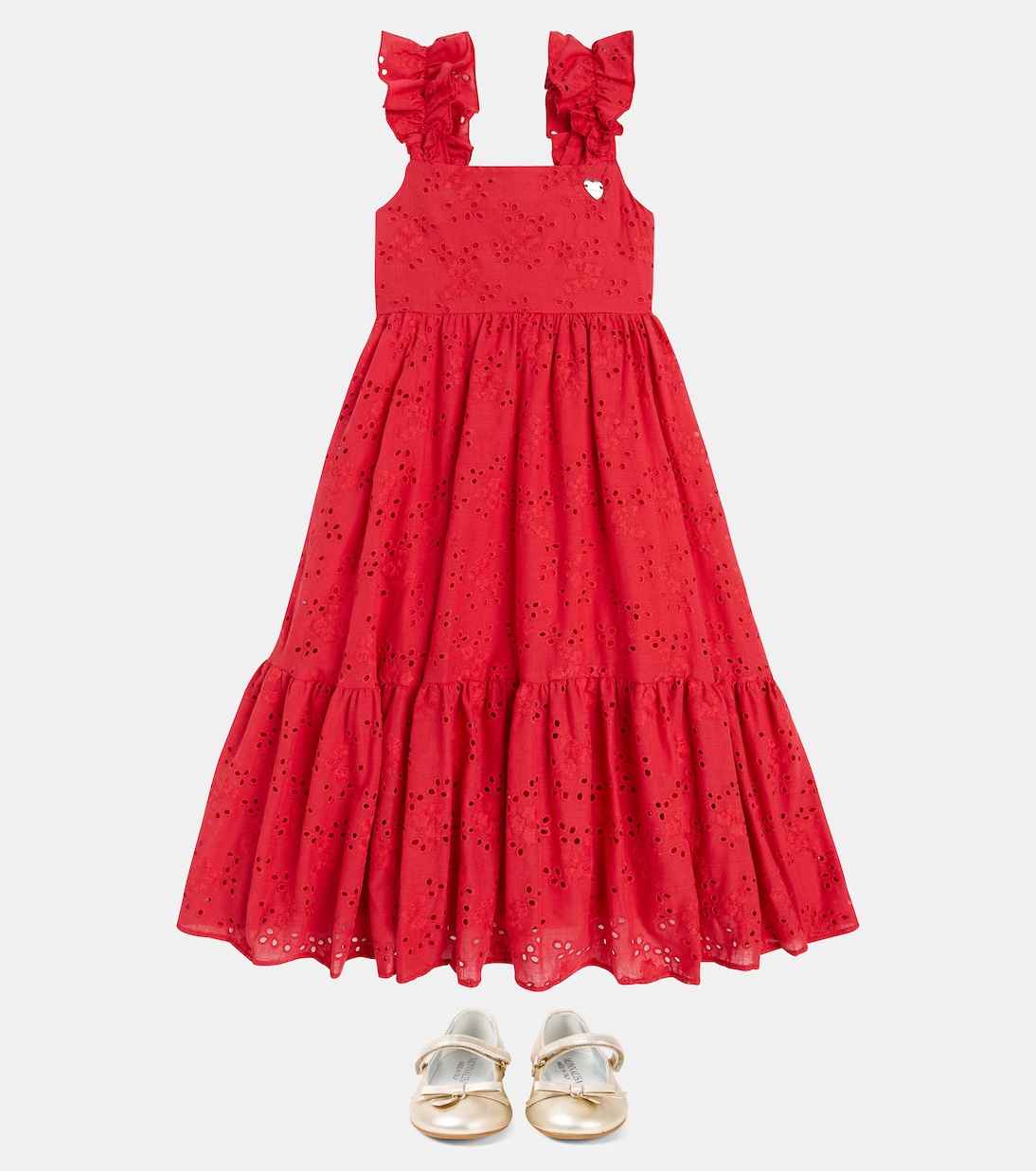Ballerine Mary Jane in pelle con fiocco | Monnalisa