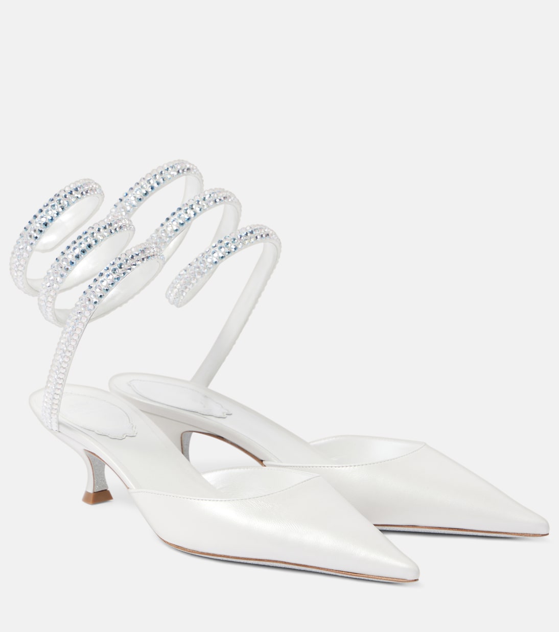 Verzierte Mules Cleo aus Leder | Rene Caovilla
