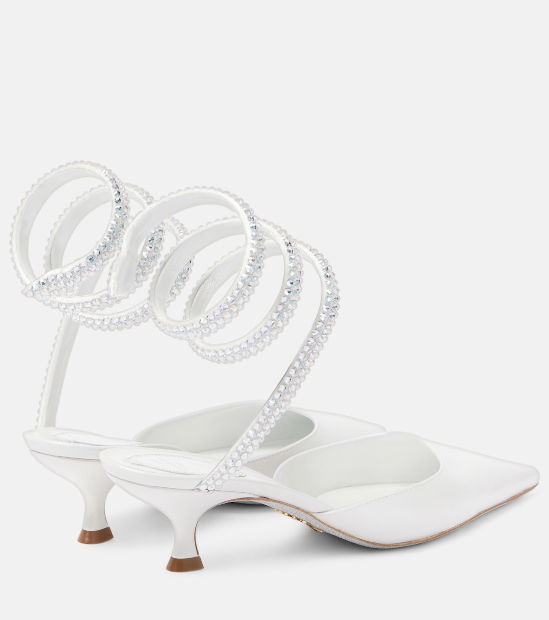 Verzierte Mules Cleo aus Leder | Rene Caovilla
