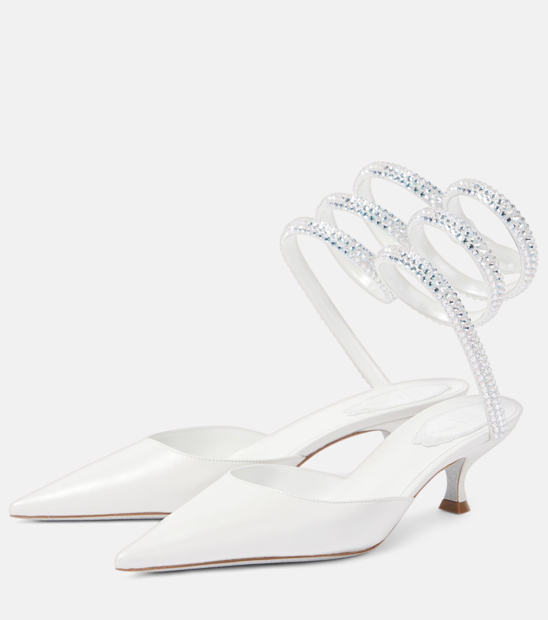 Verzierte Mules Cleo aus Leder | Rene Caovilla