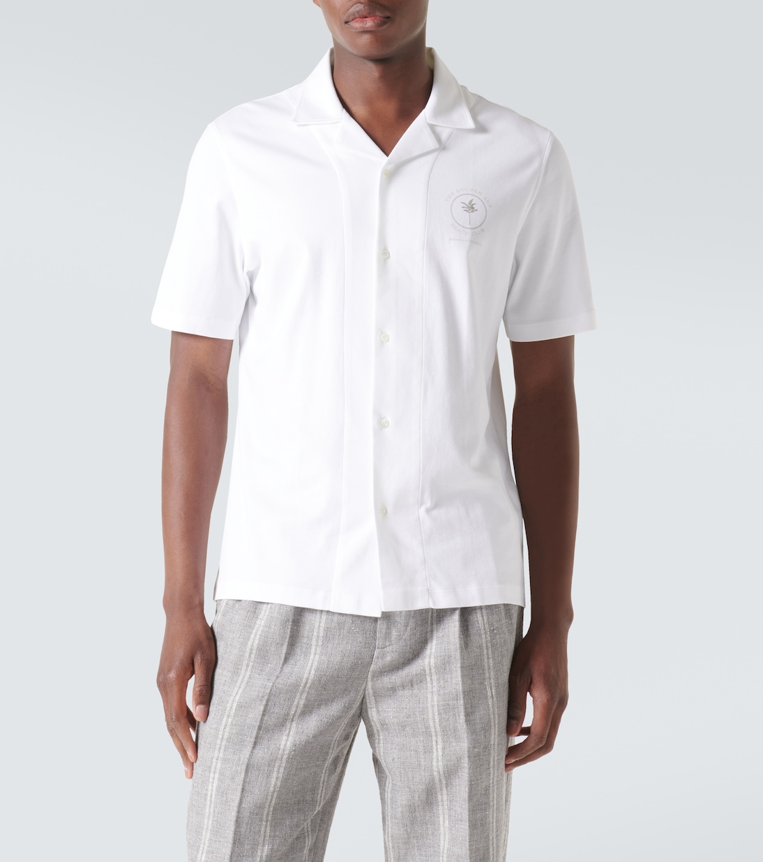 Camisa de algodón bordada | Brunello Cucinelli