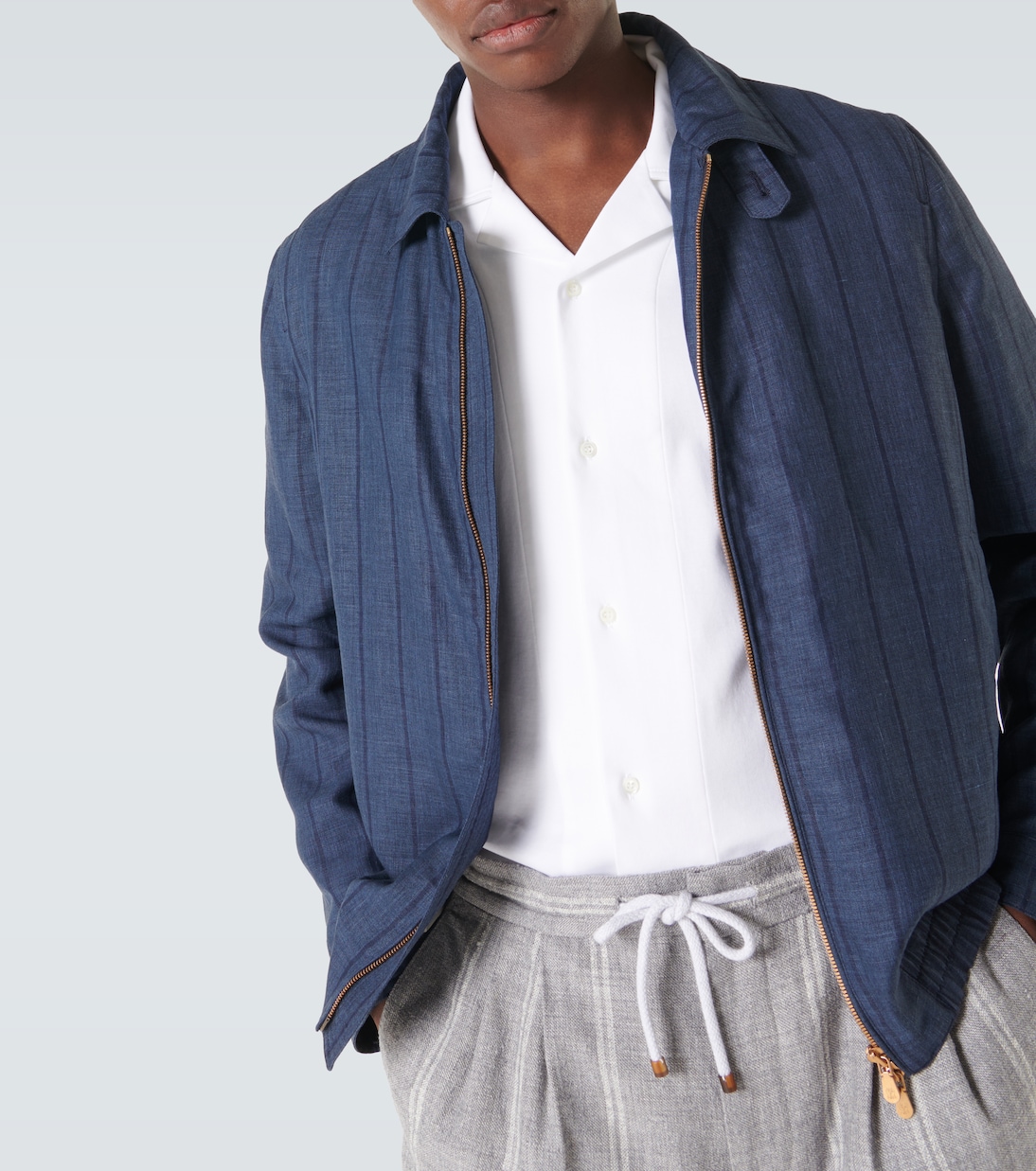 Camisa de algodón bordada | Brunello Cucinelli