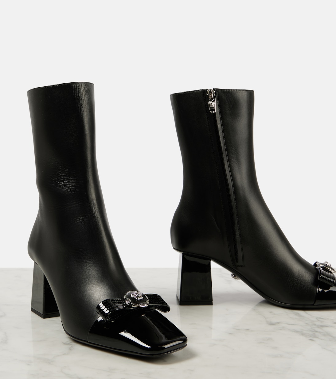 Bottines Gianni Ribbon 70 en cuir | Versace