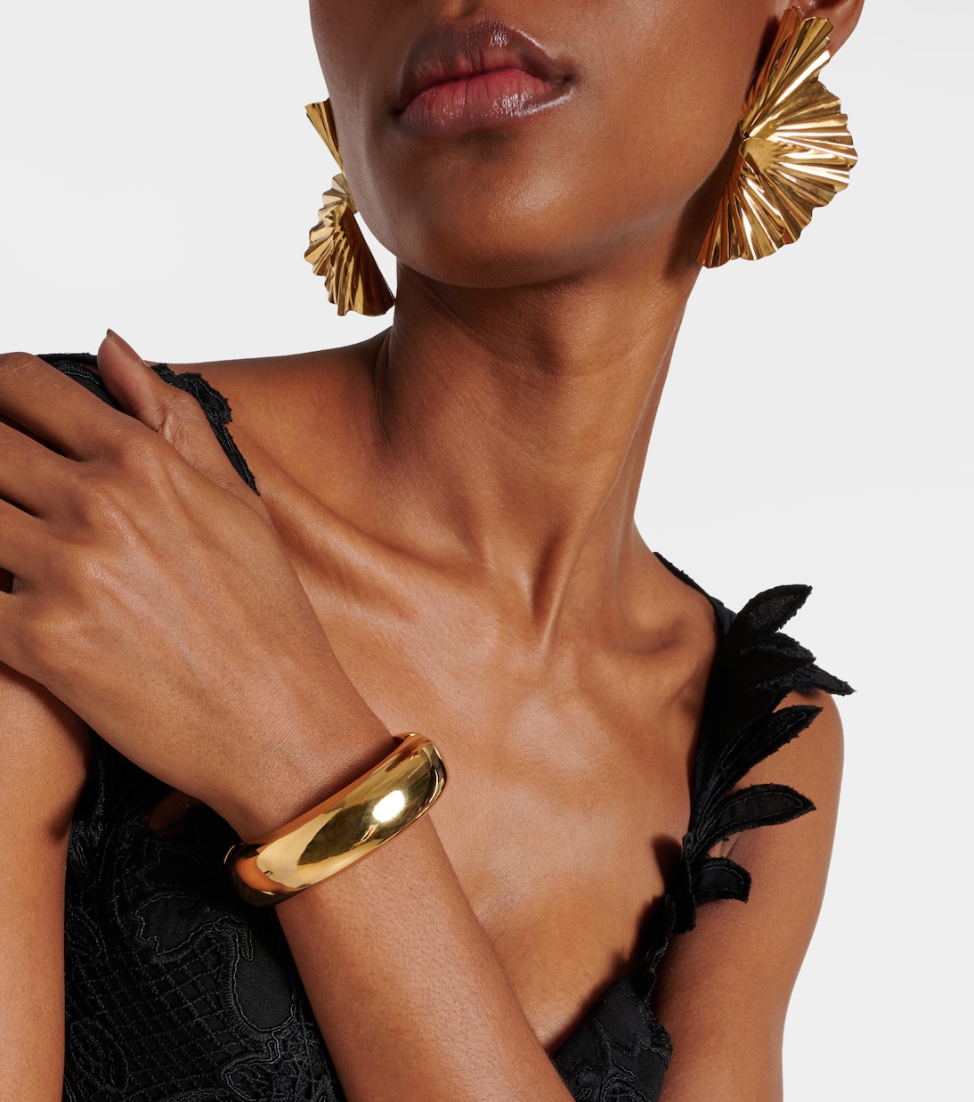 Darya 18kt gold-plated earrings | Jennifer Behr