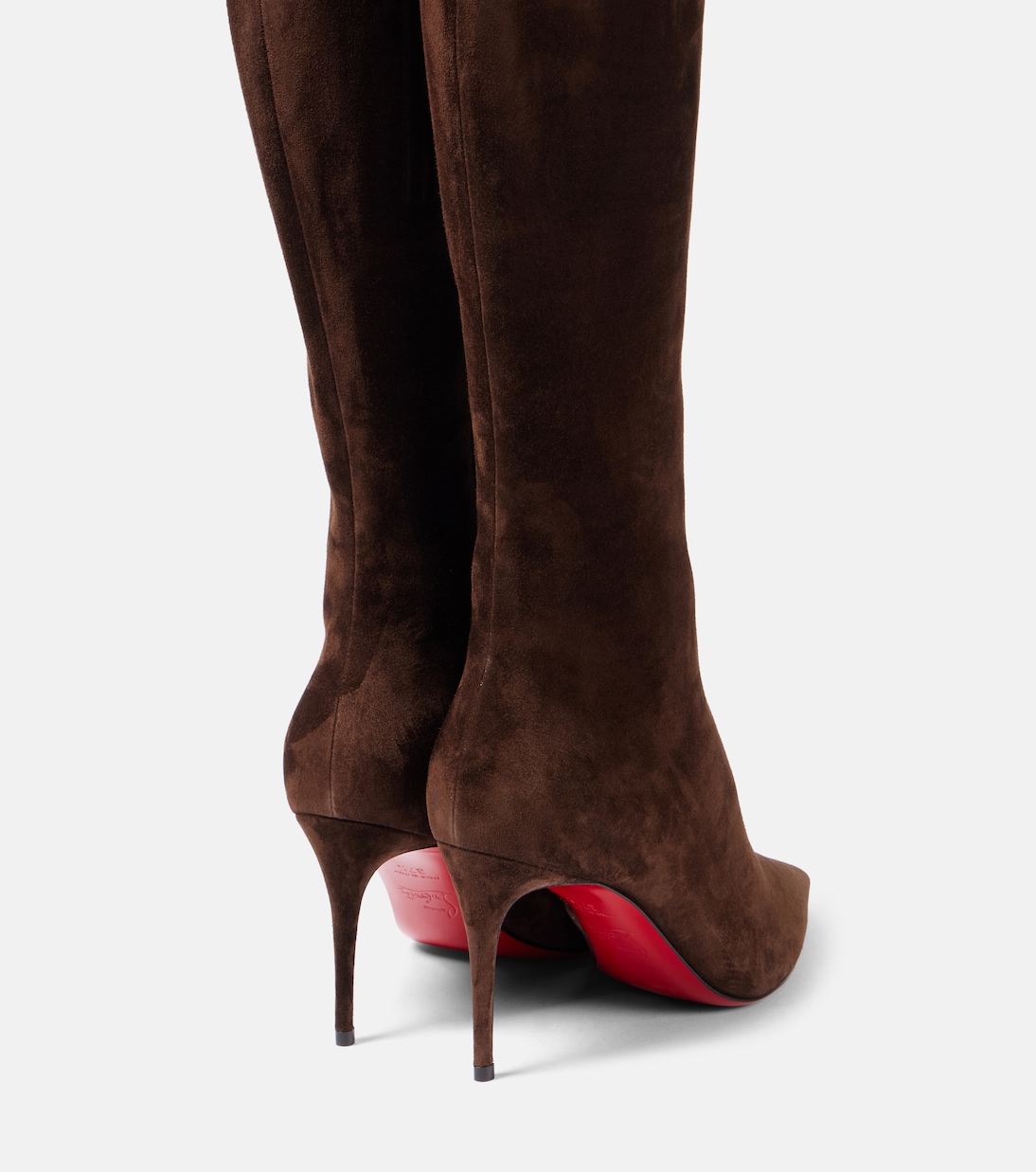Stiefel Pumppie 85 aus Veloursleder | Christian Louboutin