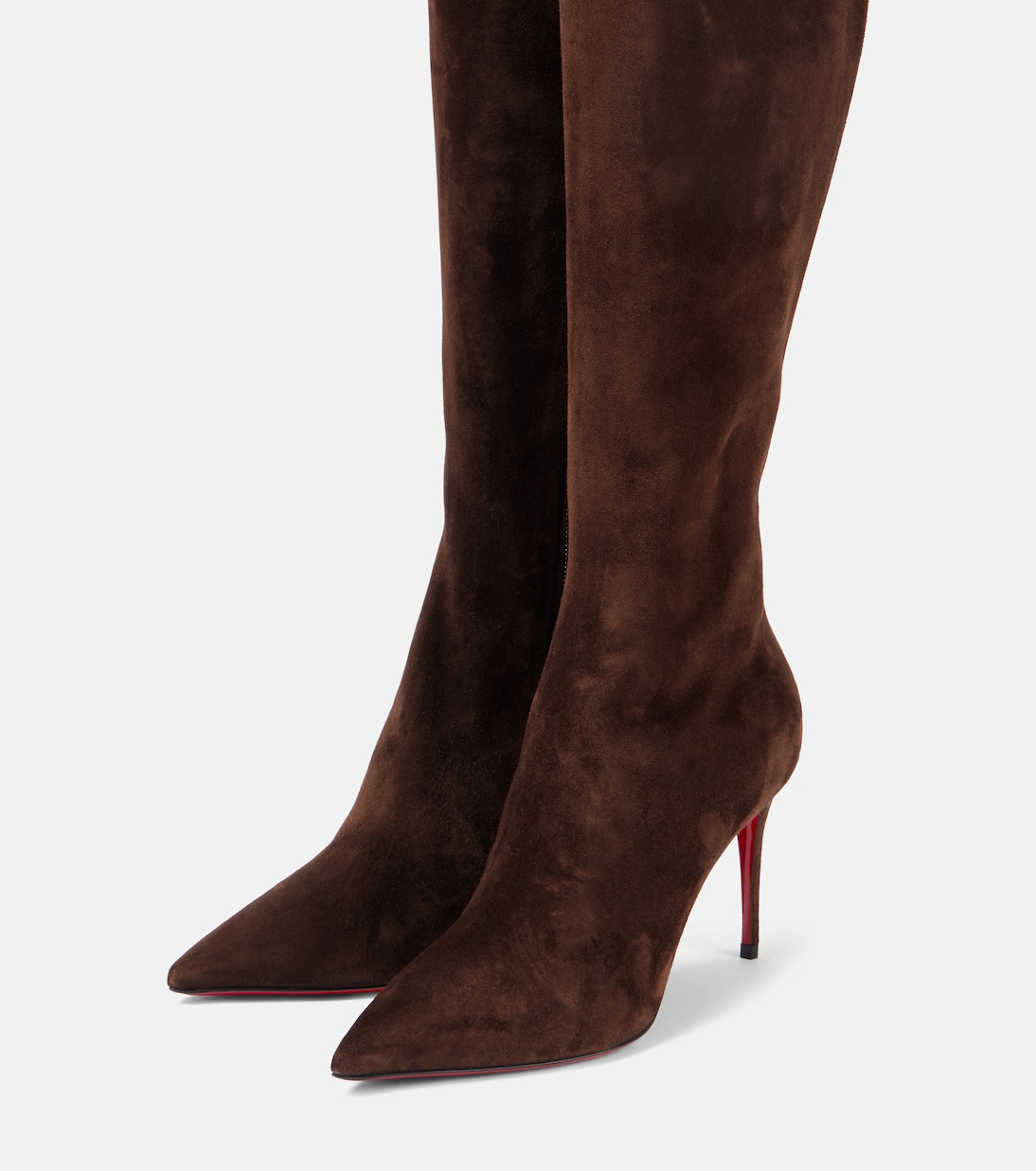 Stiefel Pumppie 85 aus Veloursleder | Christian Louboutin