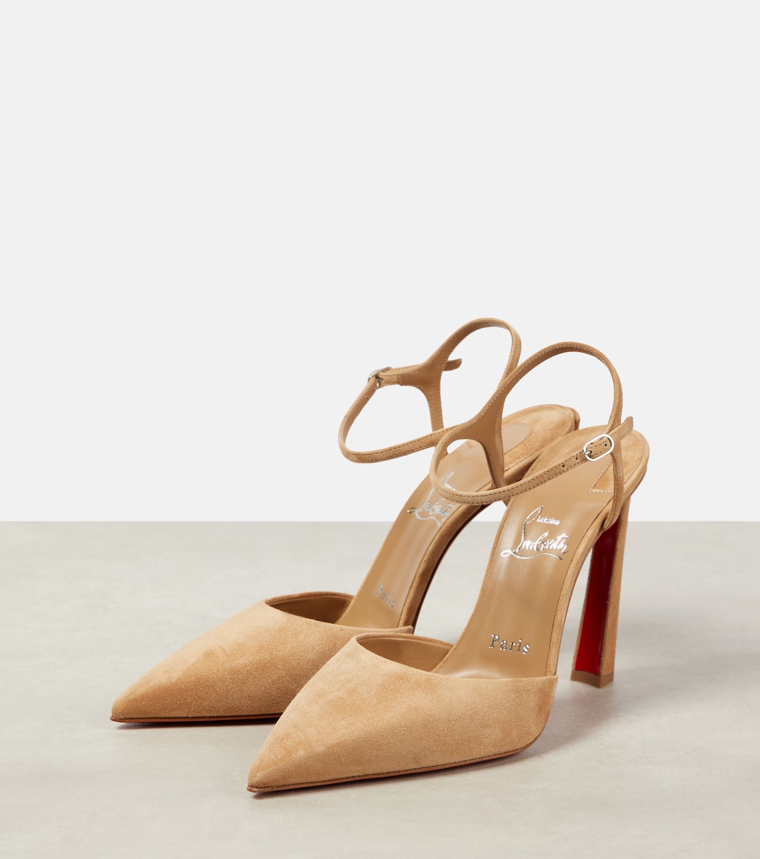 Condora Riviera 100 suede slingback pumps | Christian Louboutin