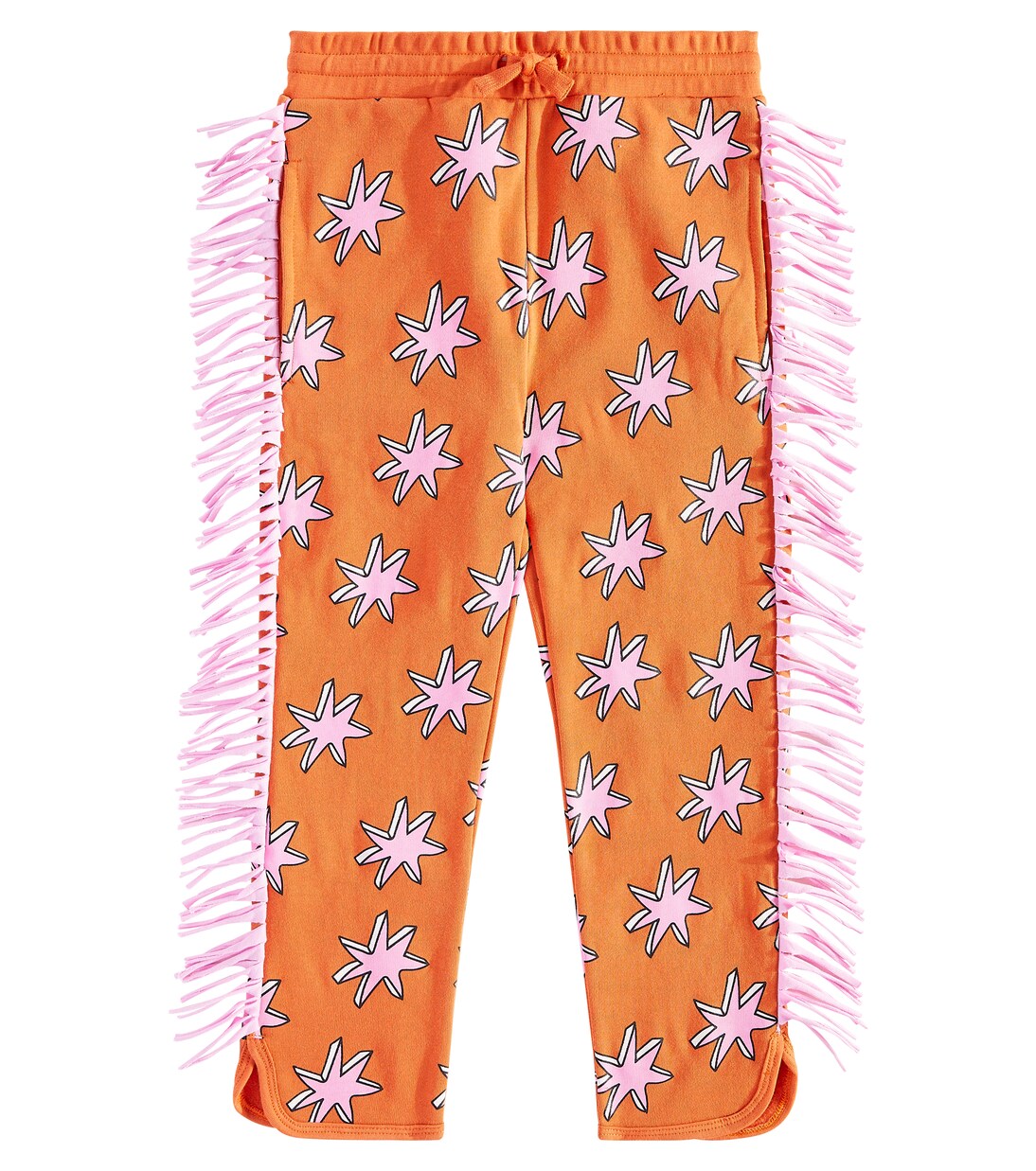 Pantaloni sportivi in cotone con frange | Stella McCartney Kids