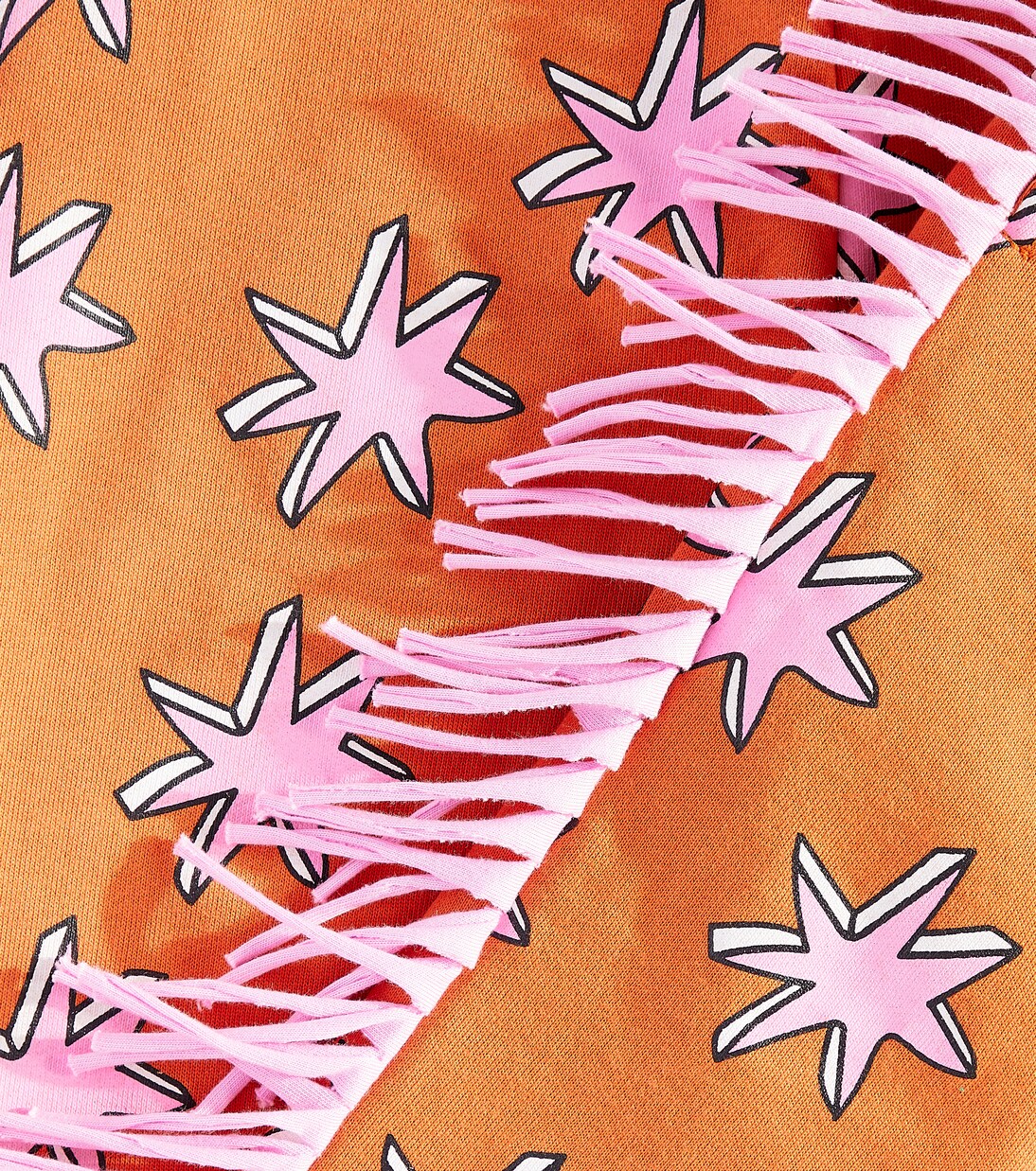 Pantaloni sportivi in cotone con frange | Stella McCartney Kids