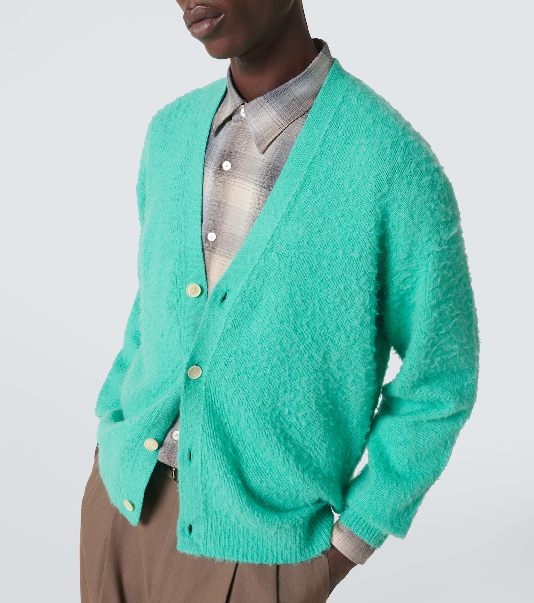 Cardigan aus Kaschmir, Wolle und Seide | Auralee