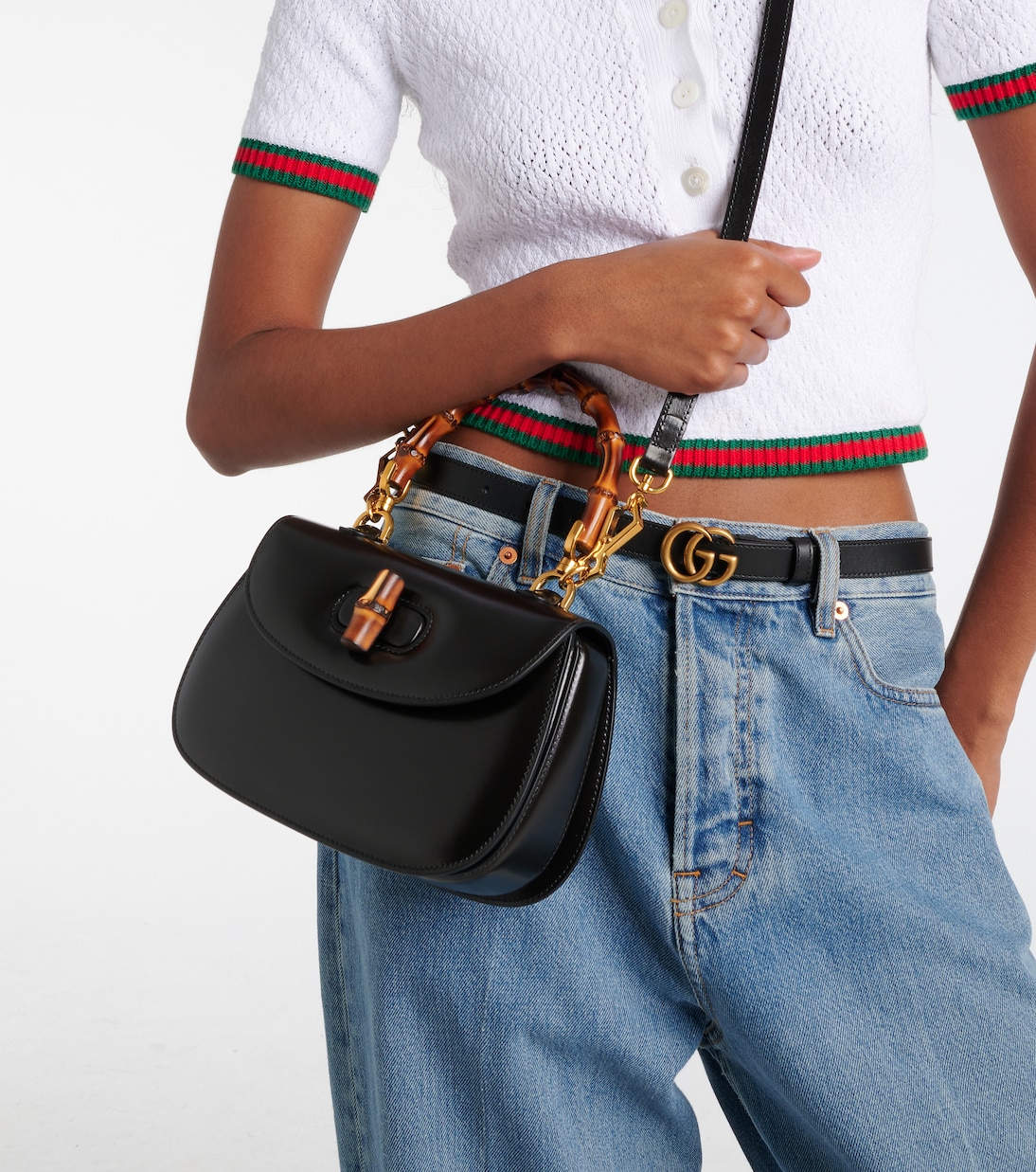 Gucci Bamboo 1947 Jumbo GG Small tote bag | Gucci