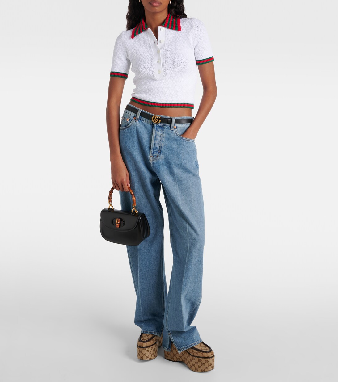 Gucci Bamboo 1947 Jumbo GG Small tote bag | Gucci