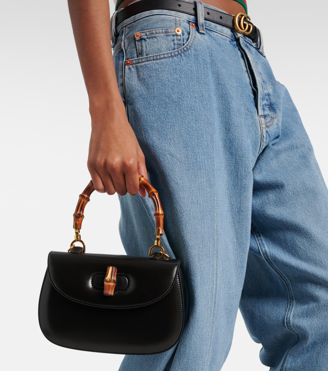 Gucci Bamboo 1947 Jumbo GG Small tote bag | Gucci