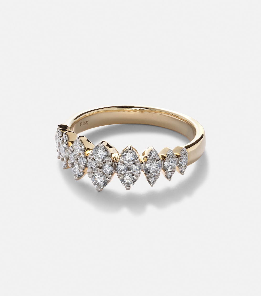 Bague Fern en or 14 ct et diamants | Stone and Strand