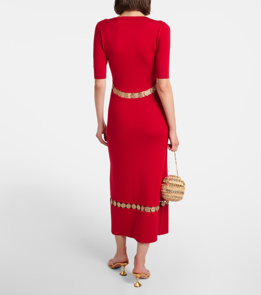Vestido midi de mezcla de lana | Rabanne