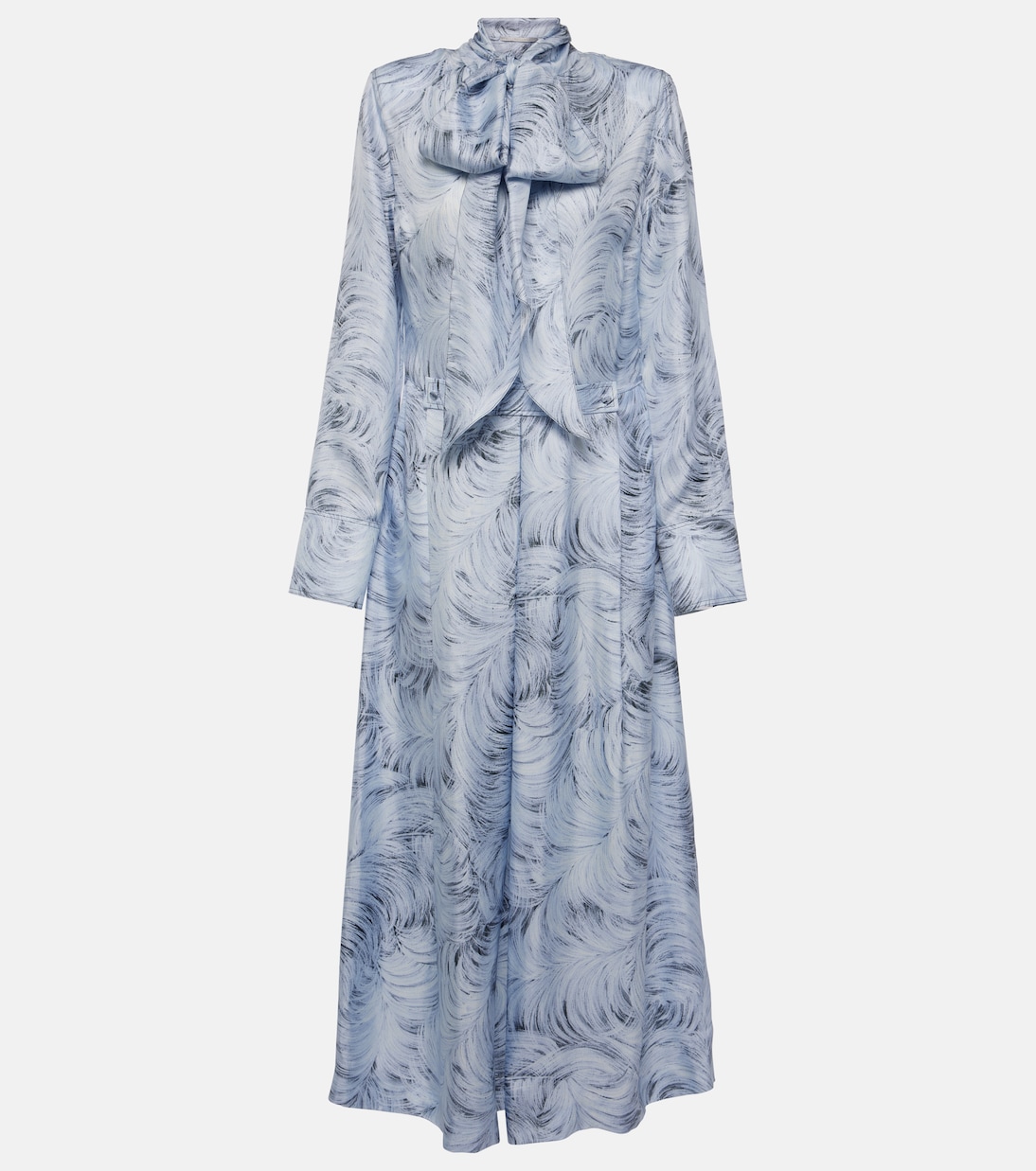 Robe longue imprimée en soie | Stella McCartney