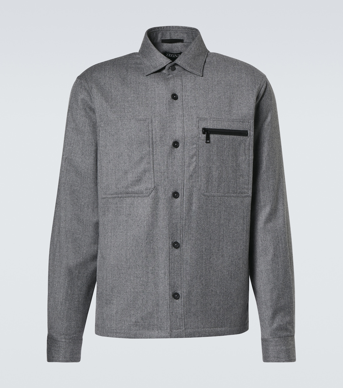 Hemdjacke aus Wolle | Zegna