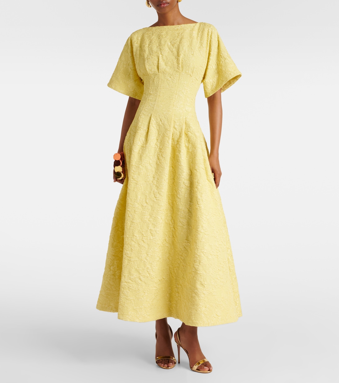 Rosalie jacquard midi dress | Simkhai