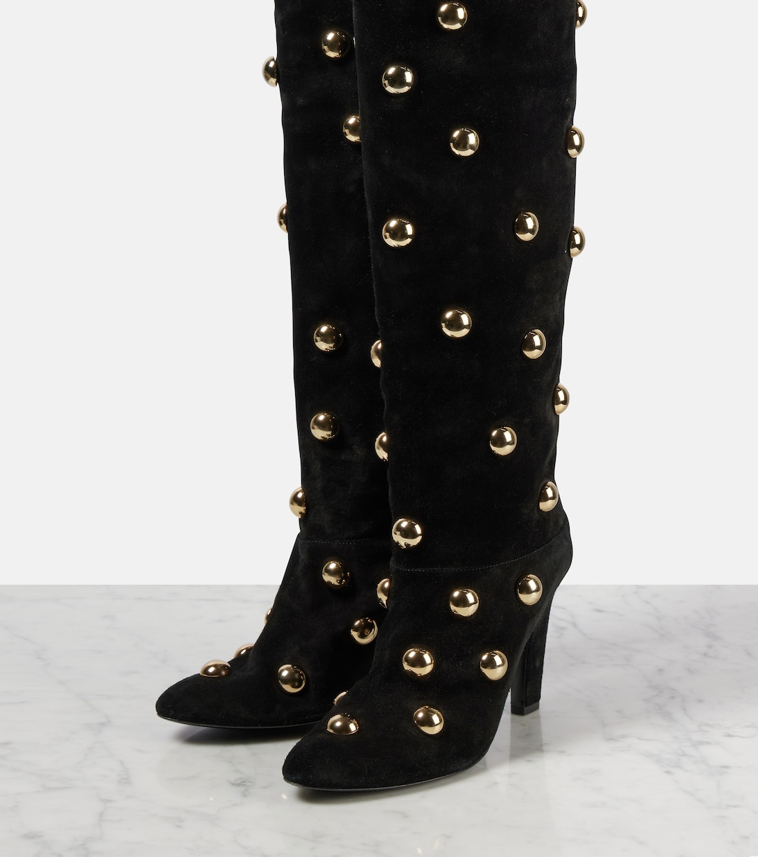 Stivali Eve in suede con borchie | Chloé