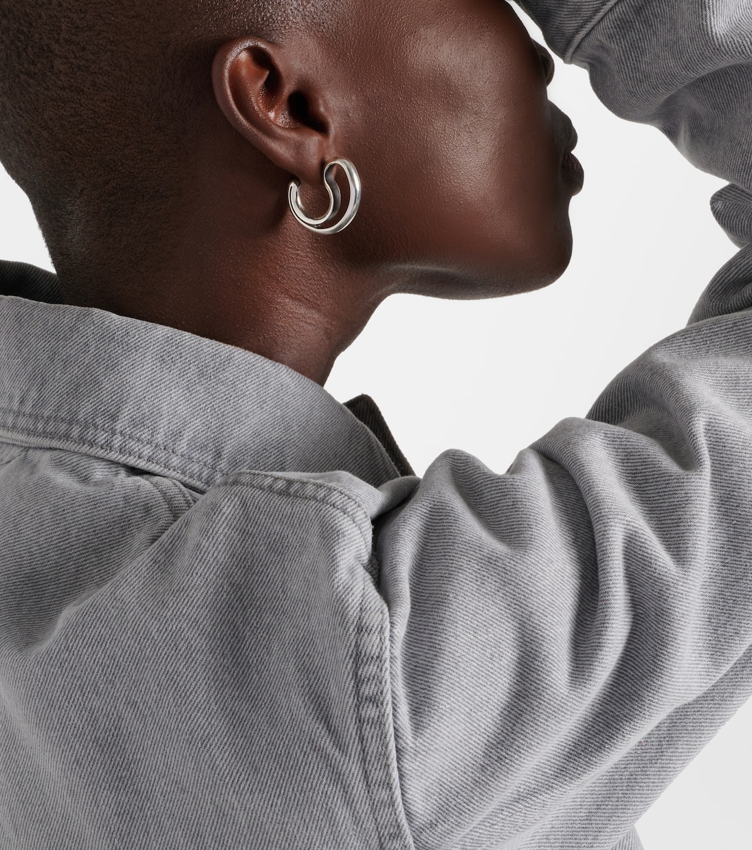 Orecchini Drop Large in argento sterling | Bottega Veneta