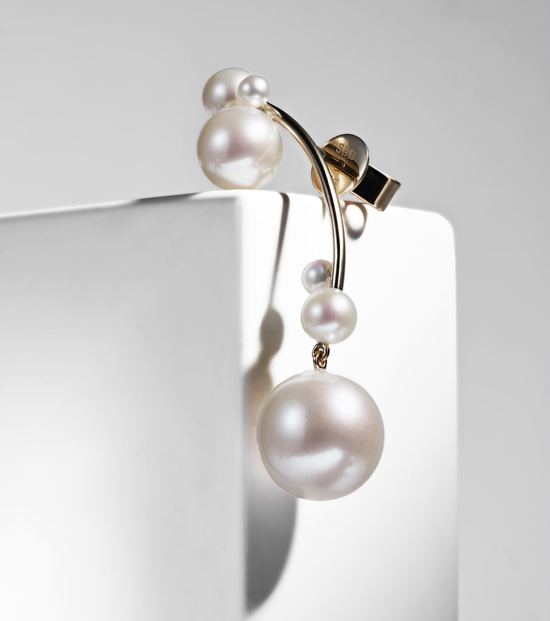 Boucles d'oreilles Grand Stella en or 14 ct et perles | Sophie Bille Brahe
