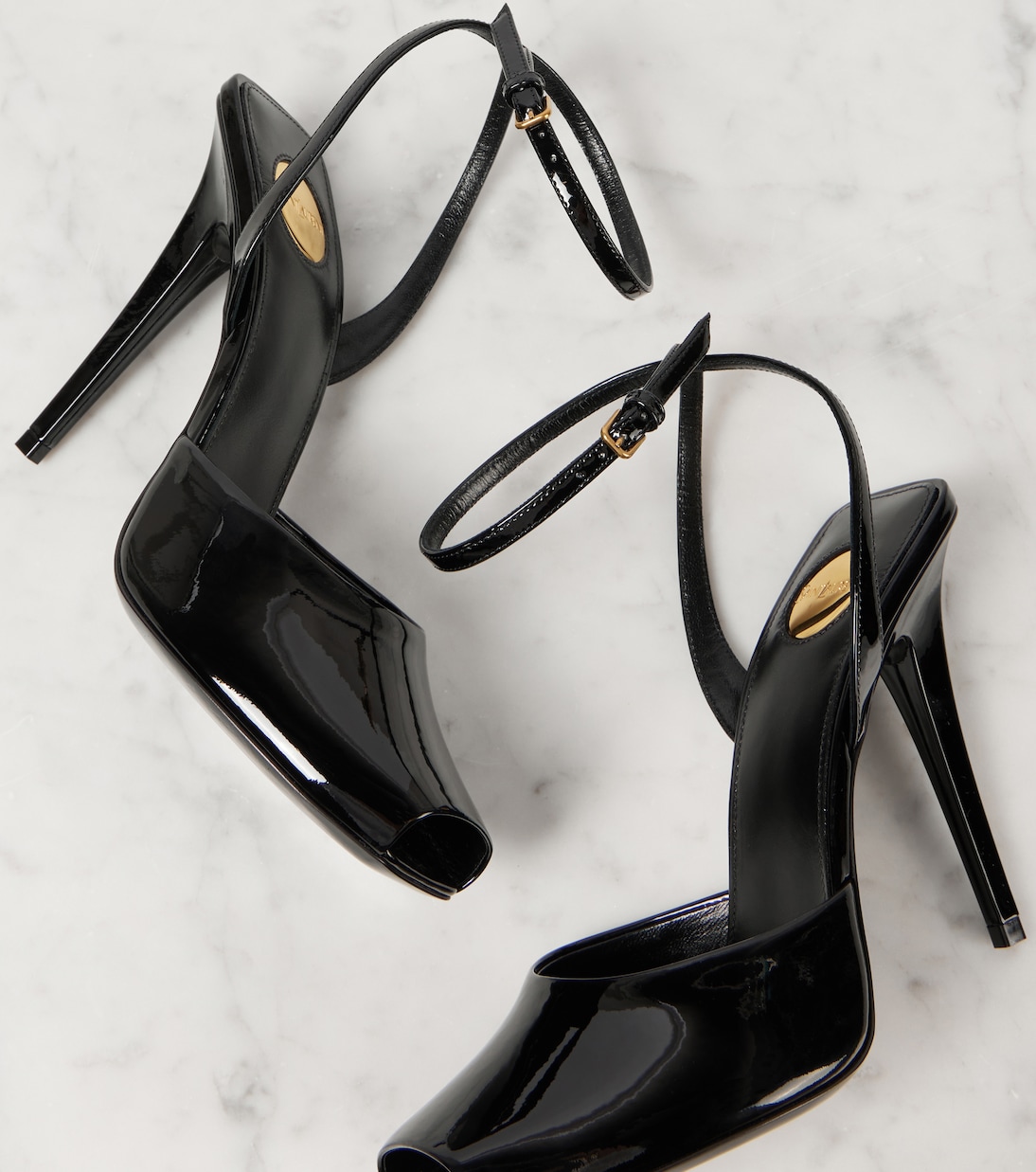 Mules La Scandale 110 in vernice | Saint Laurent