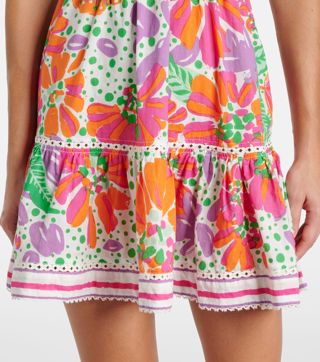 Cara printed cotton minidress | Poupette St Barth