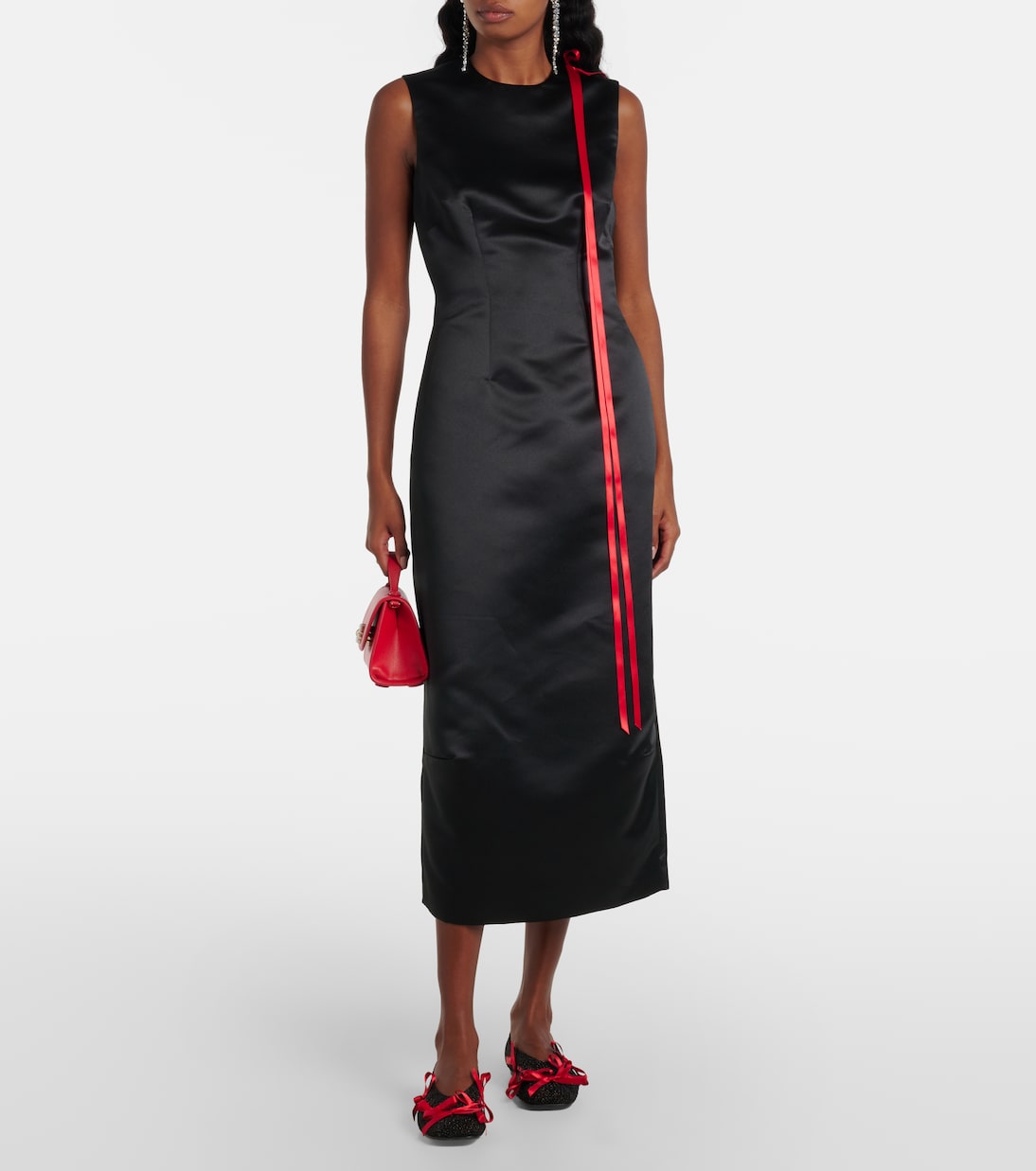 Abito midi in raso | Simone Rocha