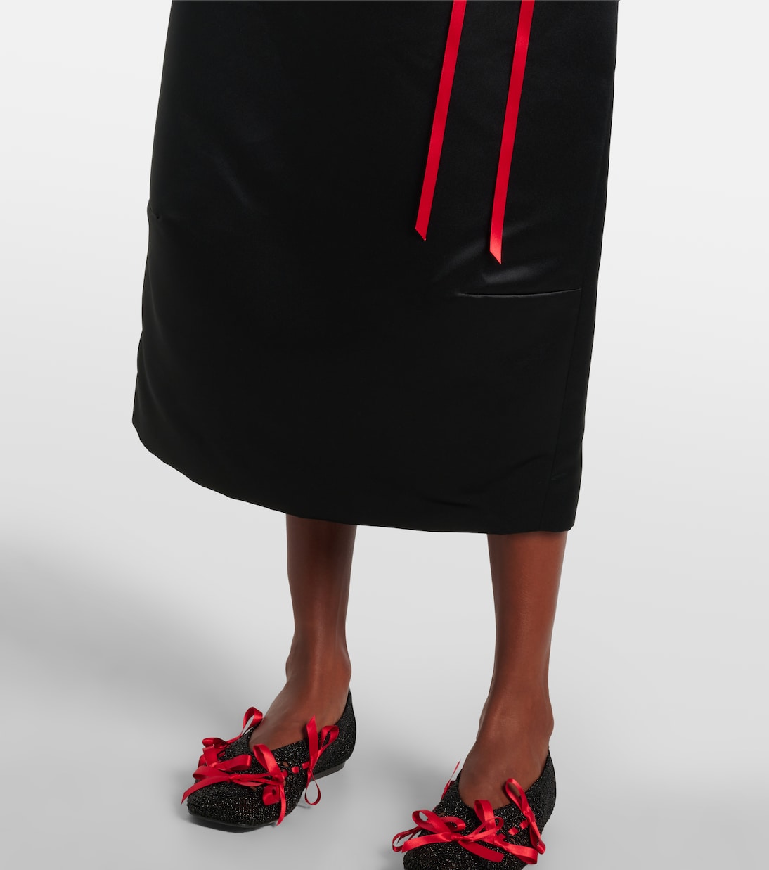 Abito midi in raso | Simone Rocha