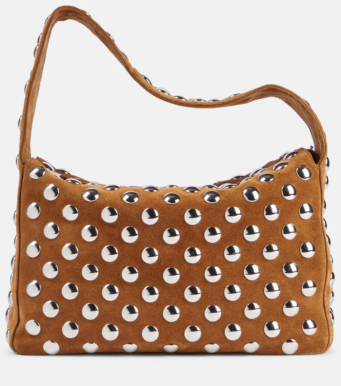 Borsa a spalla Elena Small in suede | Khaite