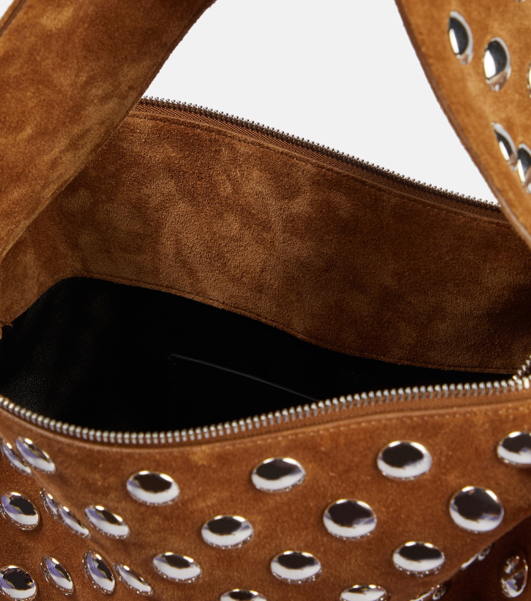Borsa a spalla Elena Small in suede | Khaite