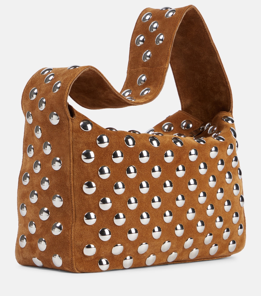 Borsa a spalla Elena Small in suede | Khaite
