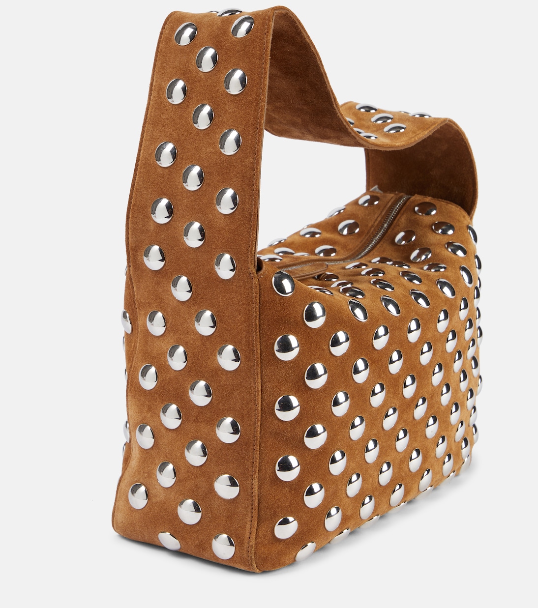 Borsa a spalla Elena Small in suede | Khaite